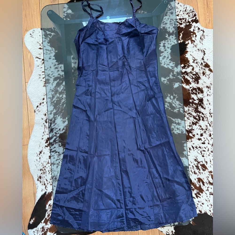 VTG Navy Slip - Snip to Fit by Deena - Ankle Length